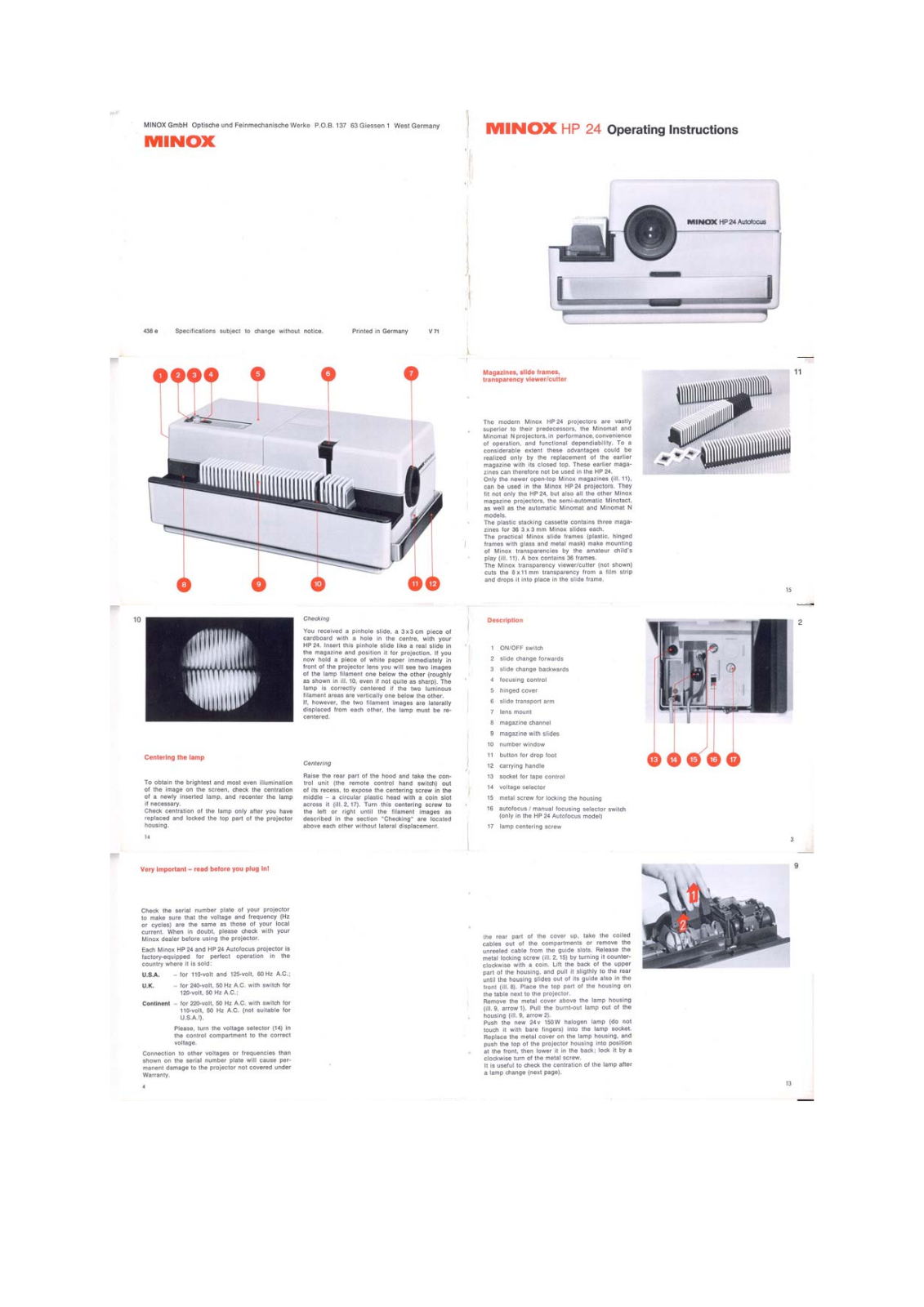 Minox HP 24 DATASHEET