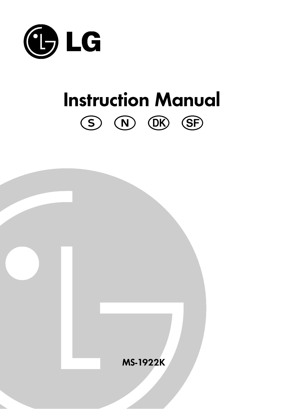 Lg MS-1922K User Manual