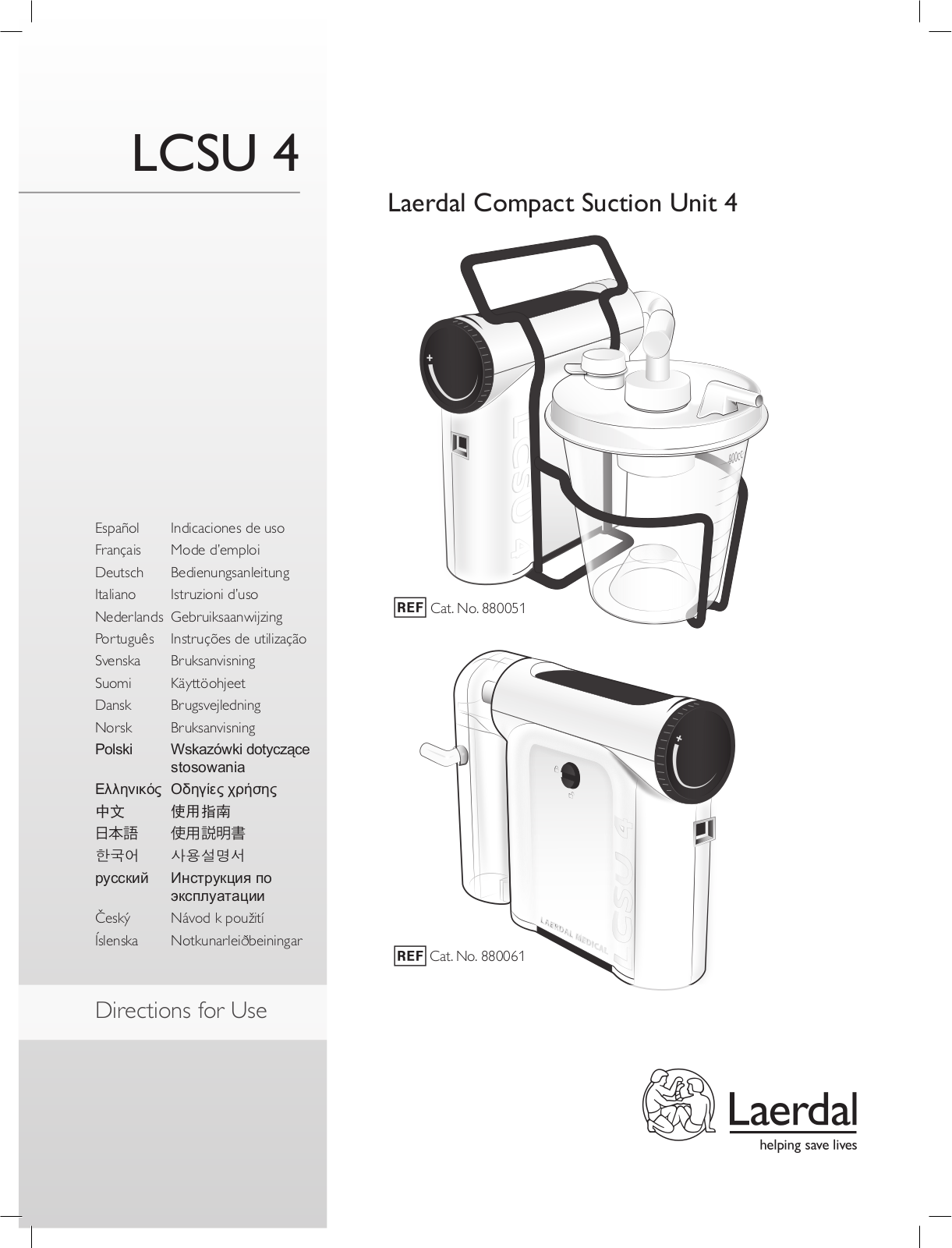 Laerdal Compact Suction Unit User Manual