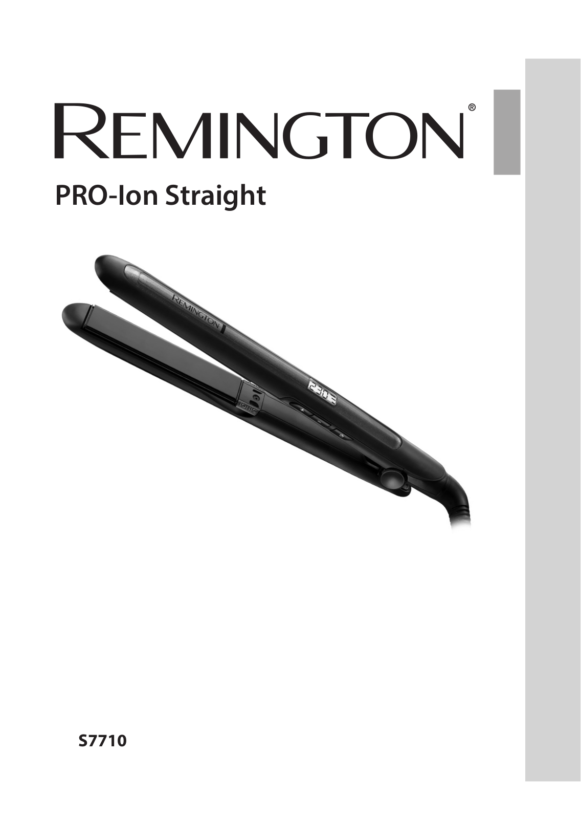 Remington S7710 User Manual