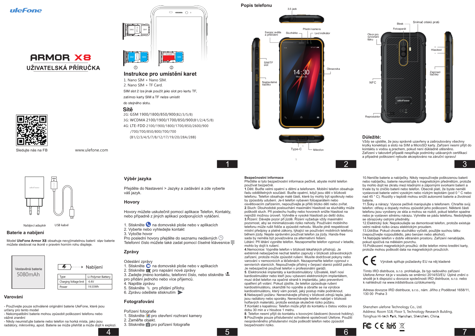 UleFone Armor X8 Dual SIM User Manual