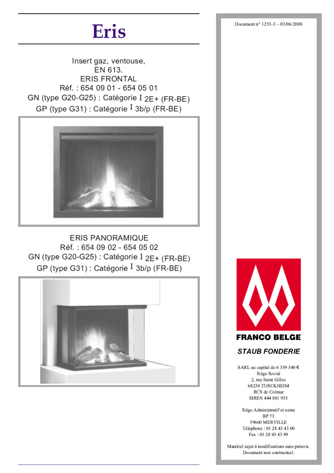 STAUB ERIS 654 05 01 User Manual