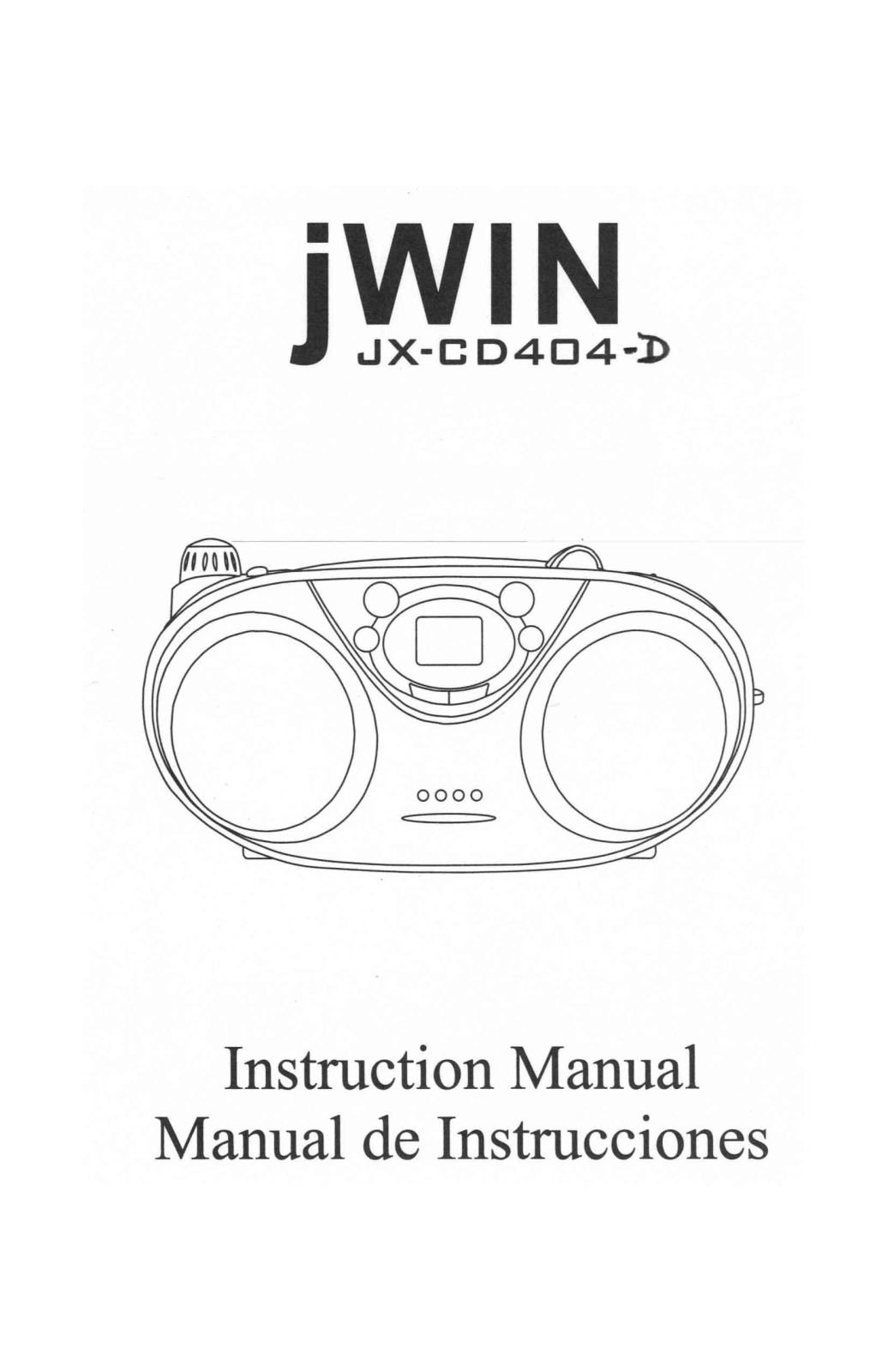 Jwin JX-CD404D User Manual