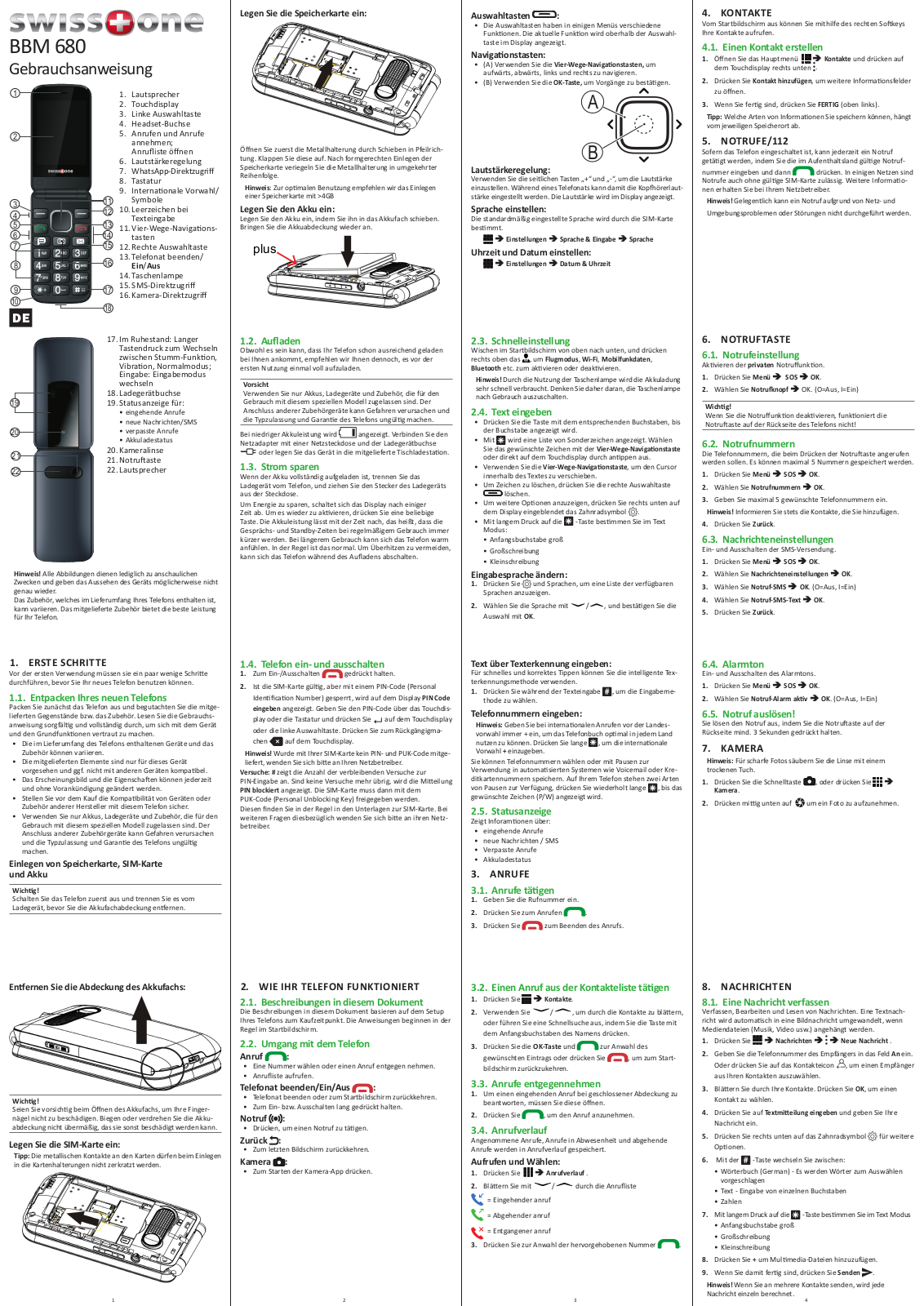 Swisstone BBM 680 operation manual