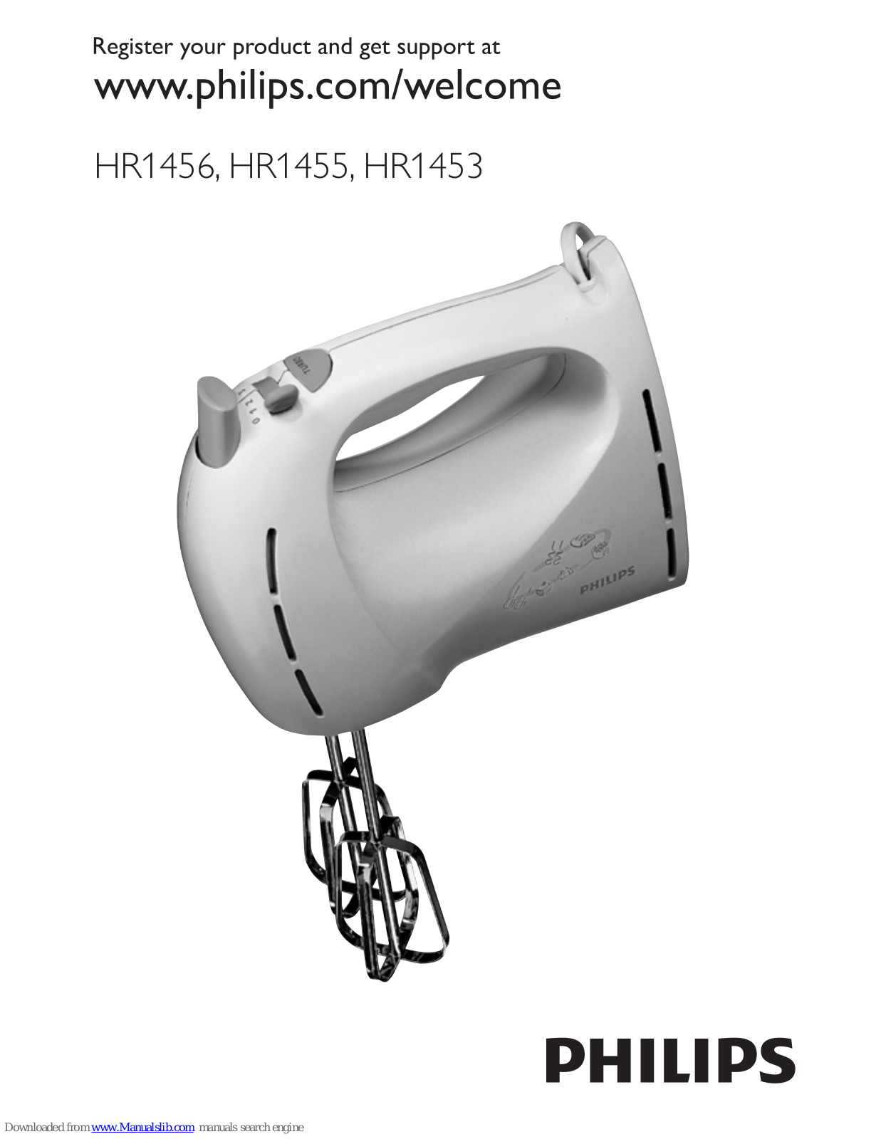 Philips HR1456/70, HR1453/00, HR1453/70, HR1456/00, HR1456/71 User Manual