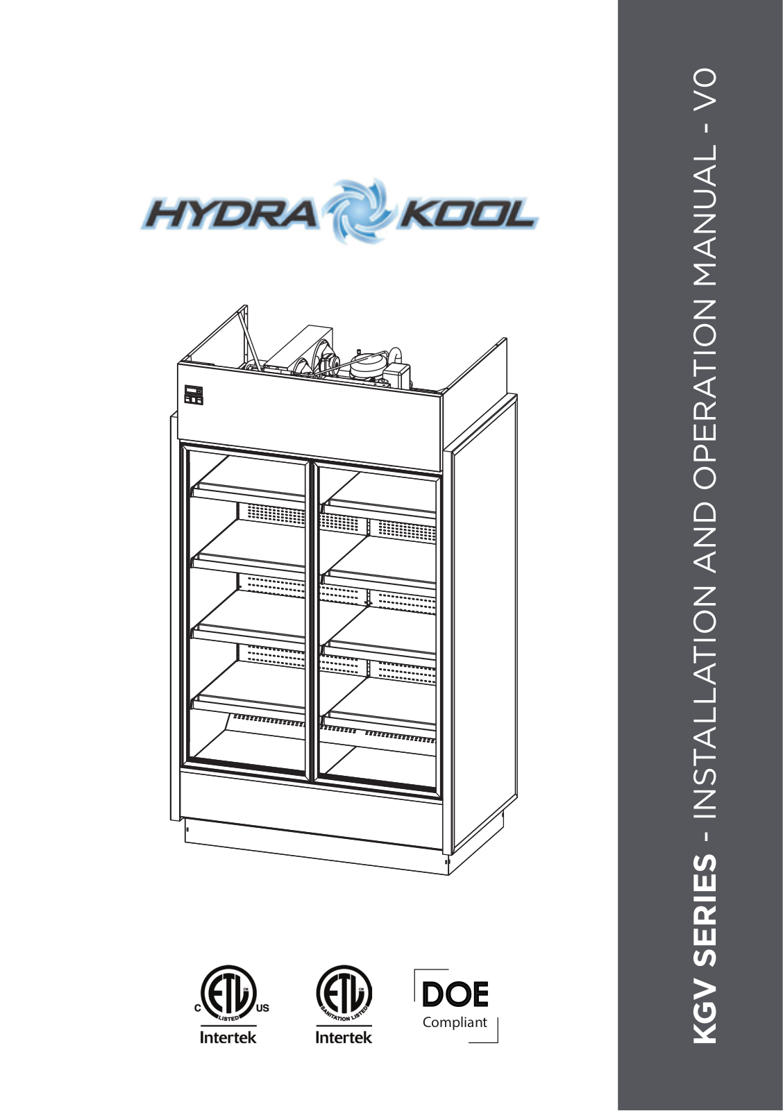 Hydra-Kool KGVMO3R, KGVMR3S, KGVMR3R, KGVMD3R User Manual