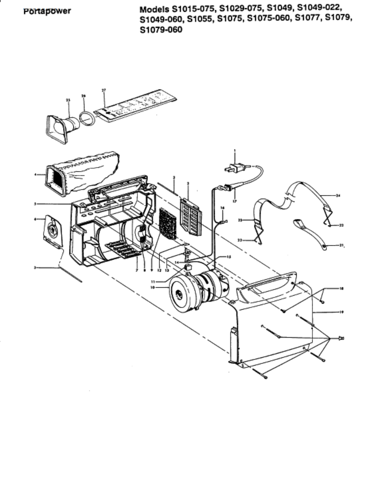 Hoover S1049-060, S1079-060, S1079, S1077, S1075 Owner's Manual