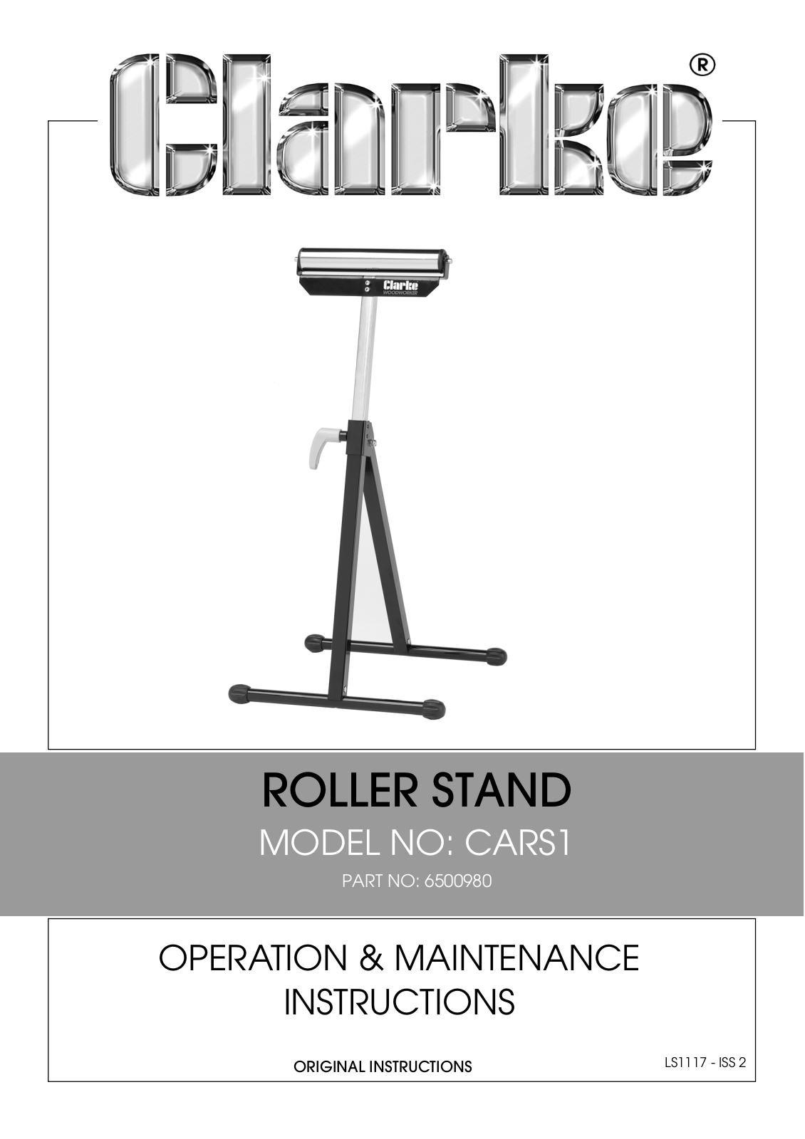 Clarke CARS 1, 6500980 User guide - ManualMachine.com