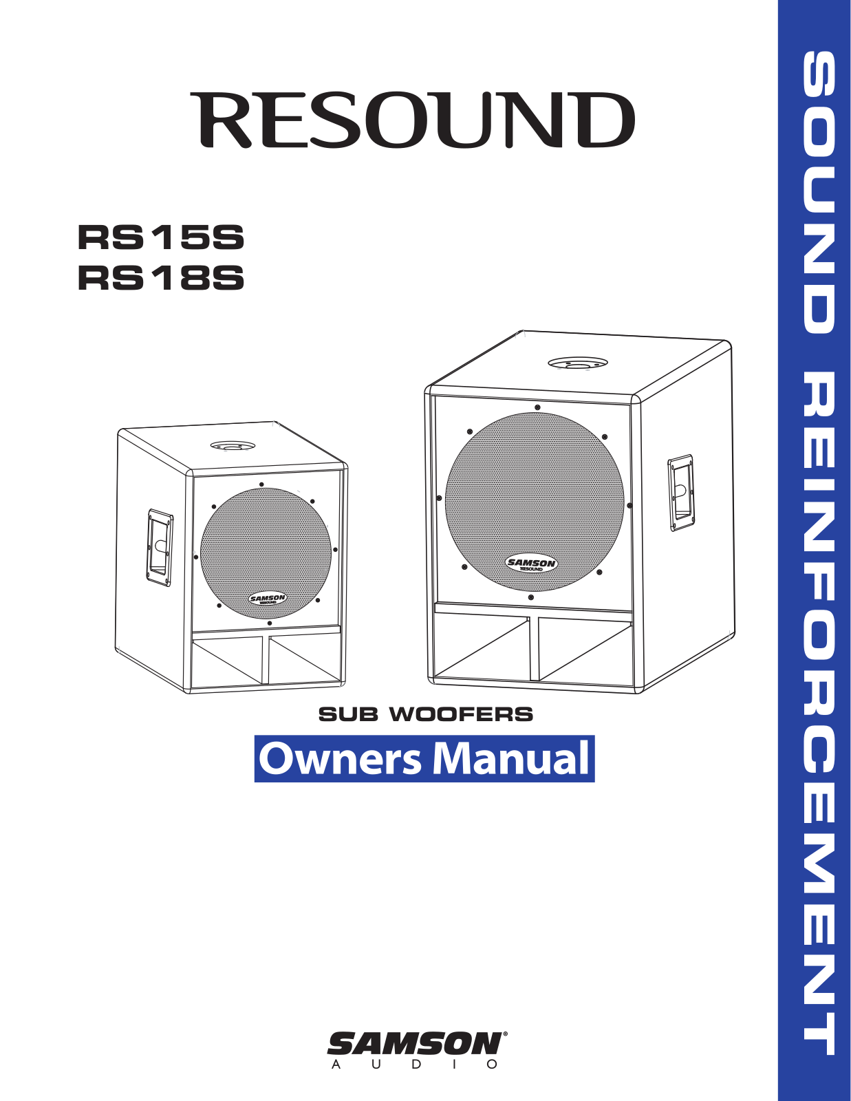 Samson RS18S, Rs15s User Manual