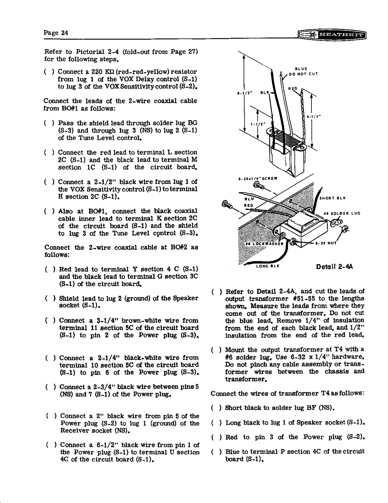 HEATHKIT HW-22a User Manual (PAGE 24)