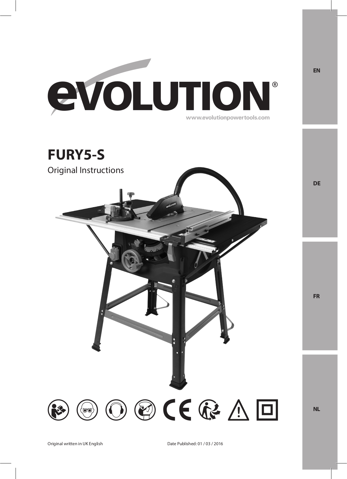 Evolution FURY5-S User Manual