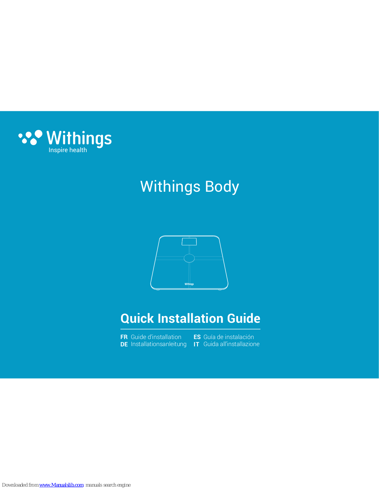 Withings Body Quick Installation Manual