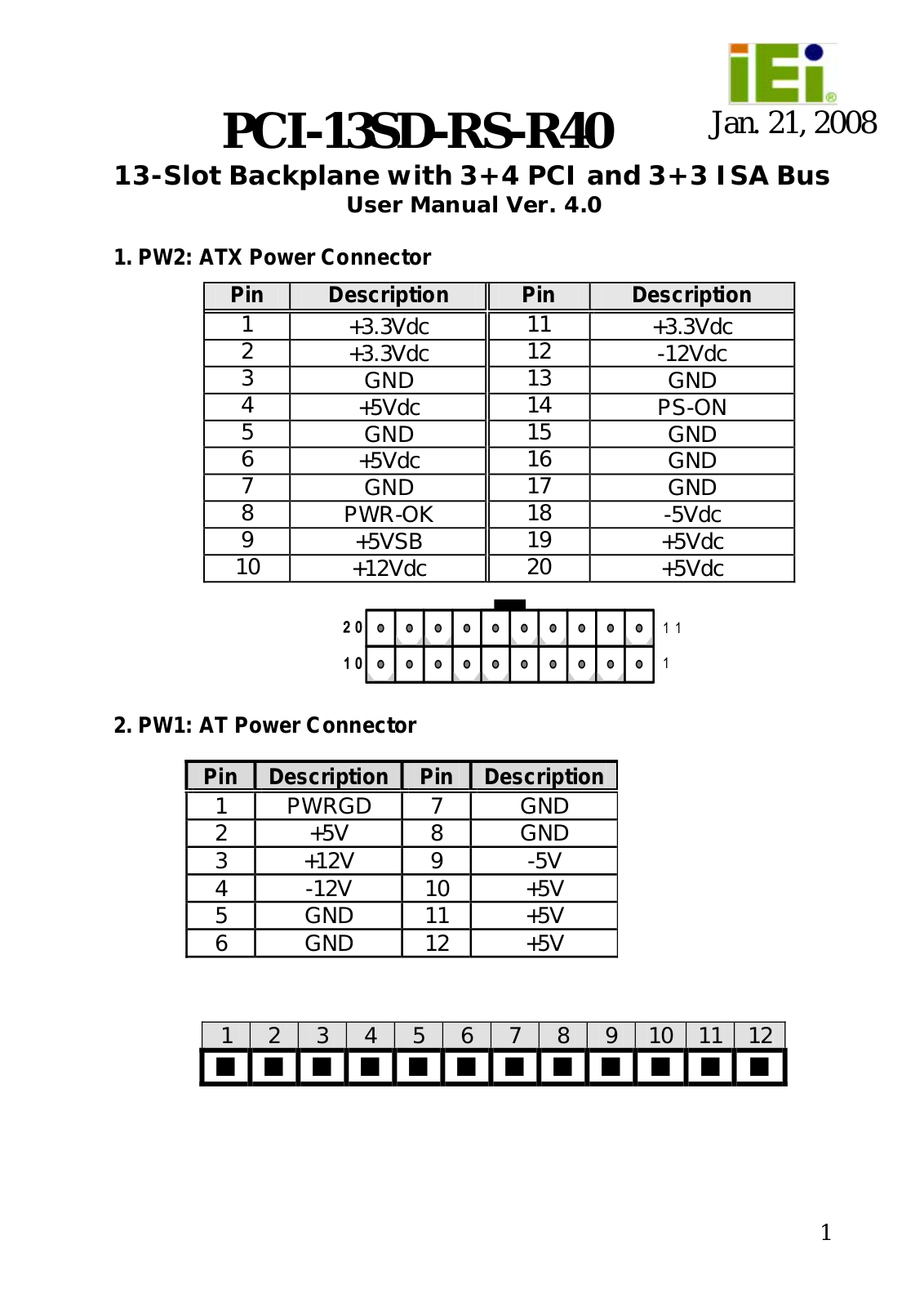 IEI Integration PCI-13SD-RS User Manual