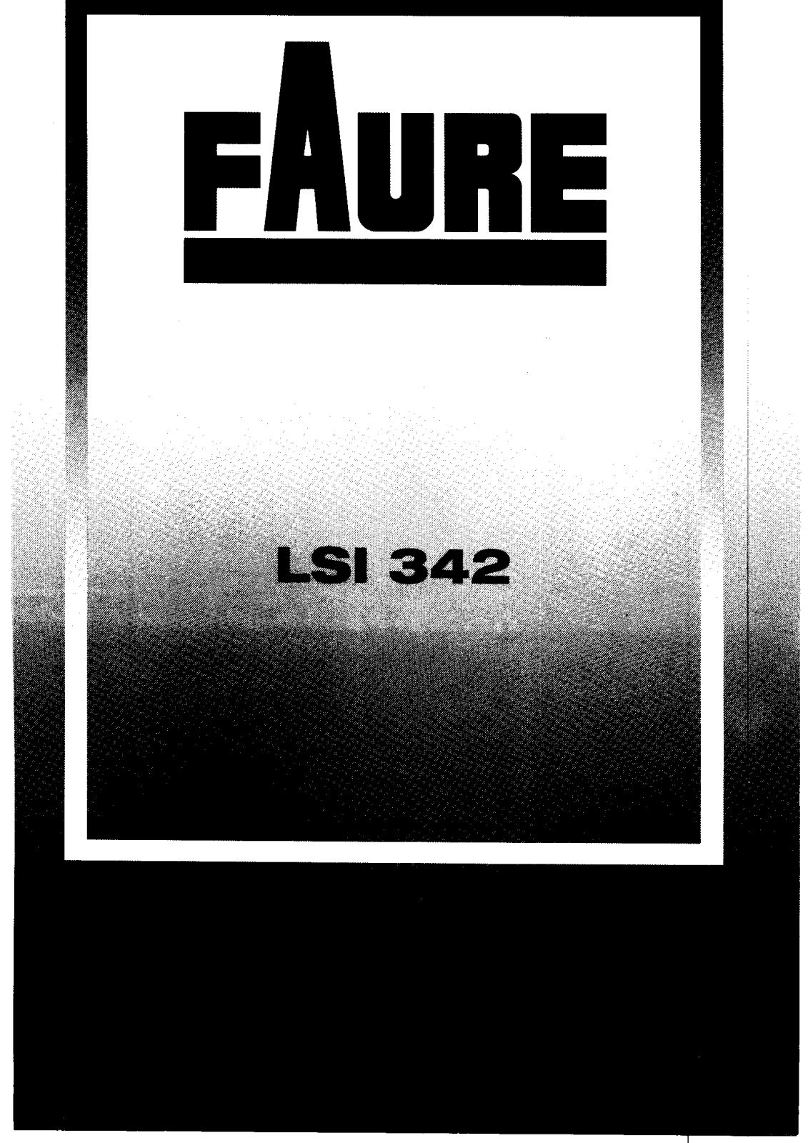 FAURE LSI342 User Manual