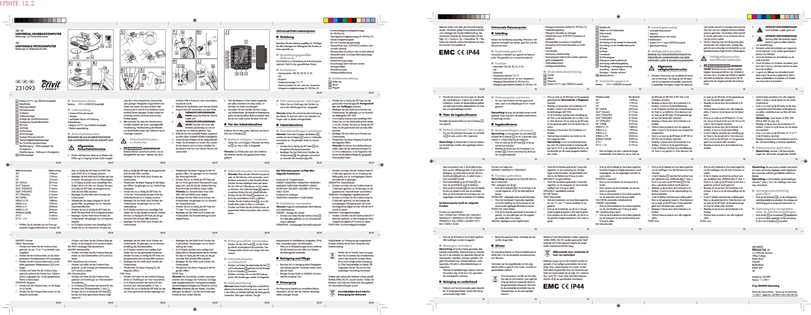 Crivit Z31093 User Manual