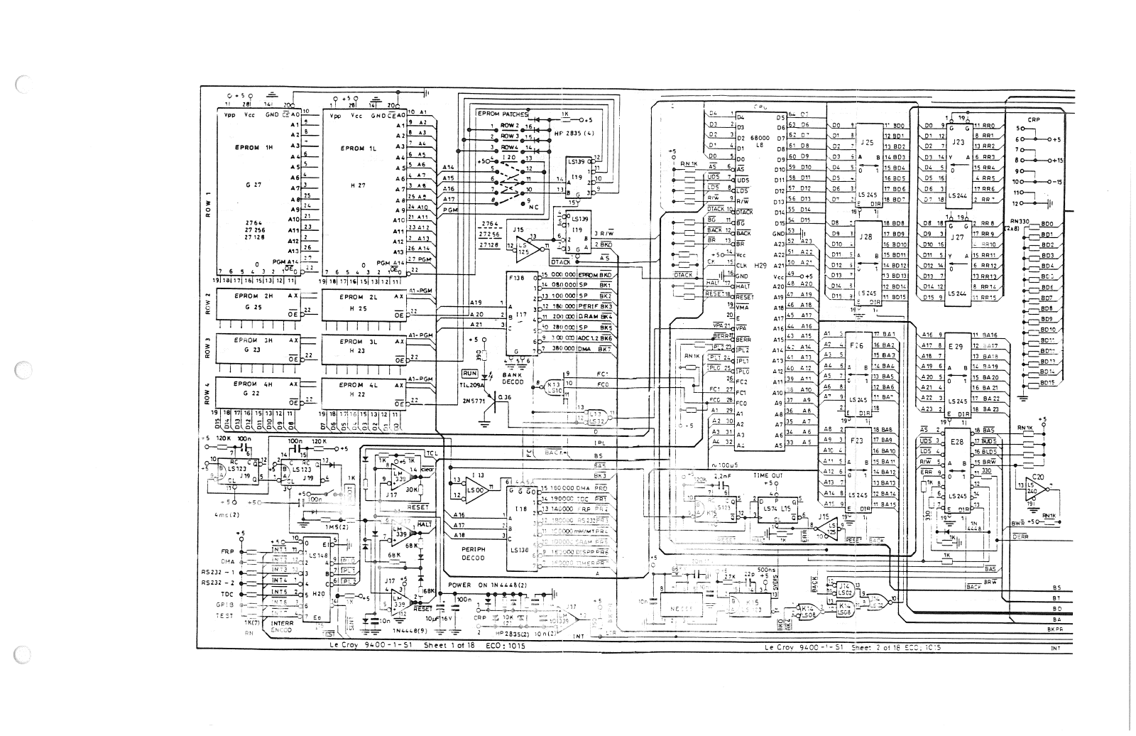 Lecroy 9400a schematic