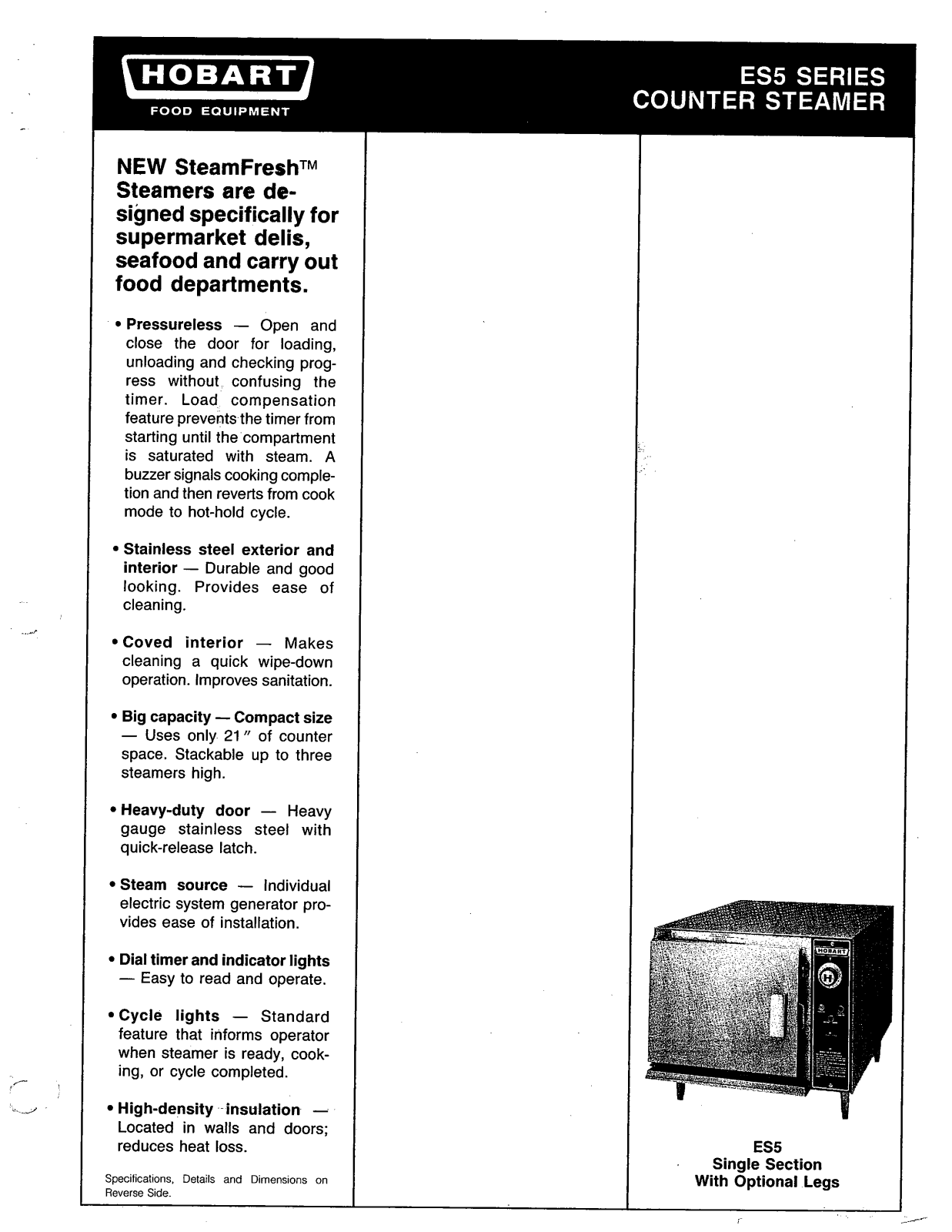 Hobart ES5 User Manual