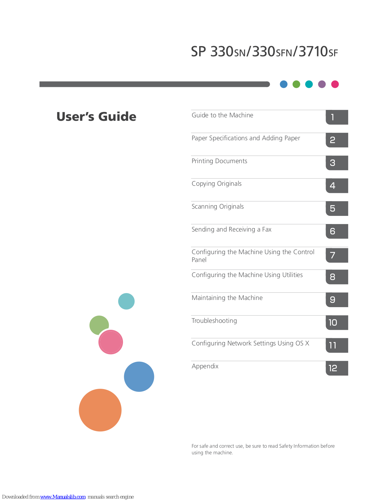 Ricoh SP 330SN, SP 330SFN, SP 3710SF User Manual