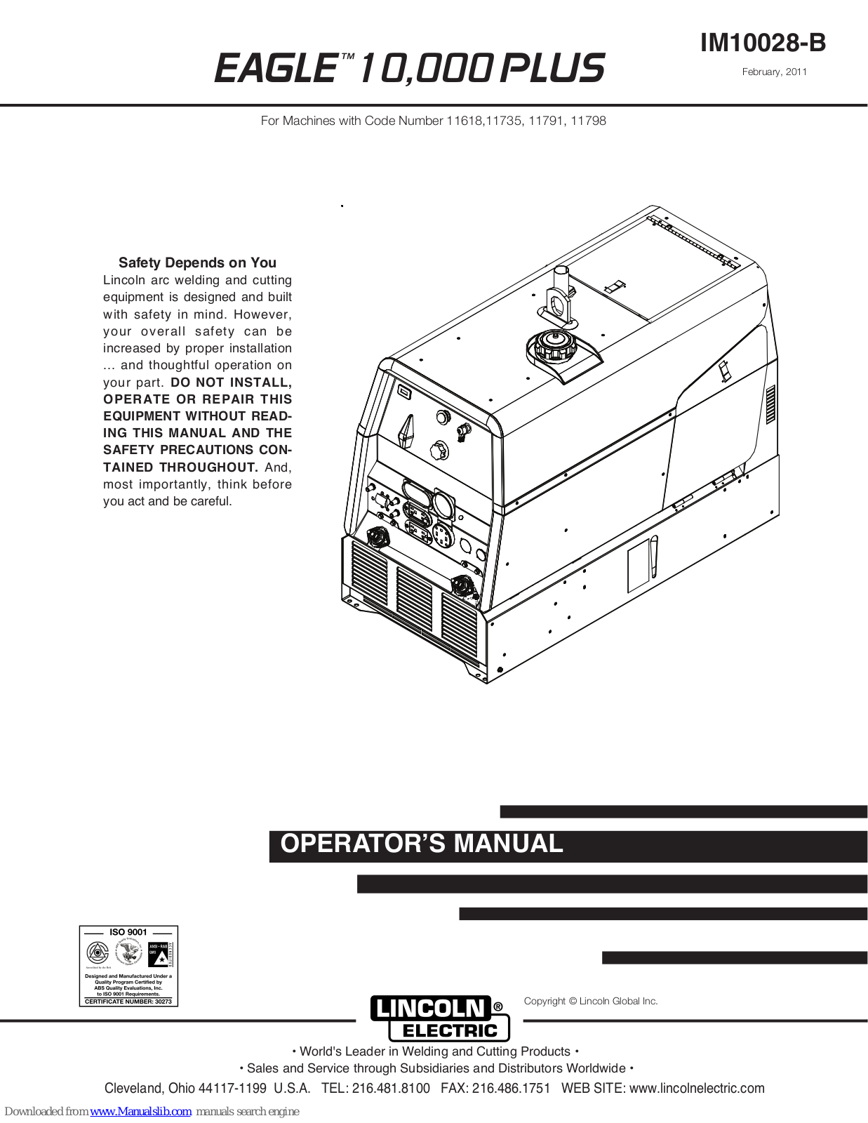 Lincoln Electric 000 PLUS IM10028-B, 000 PLUS Operator's Manual