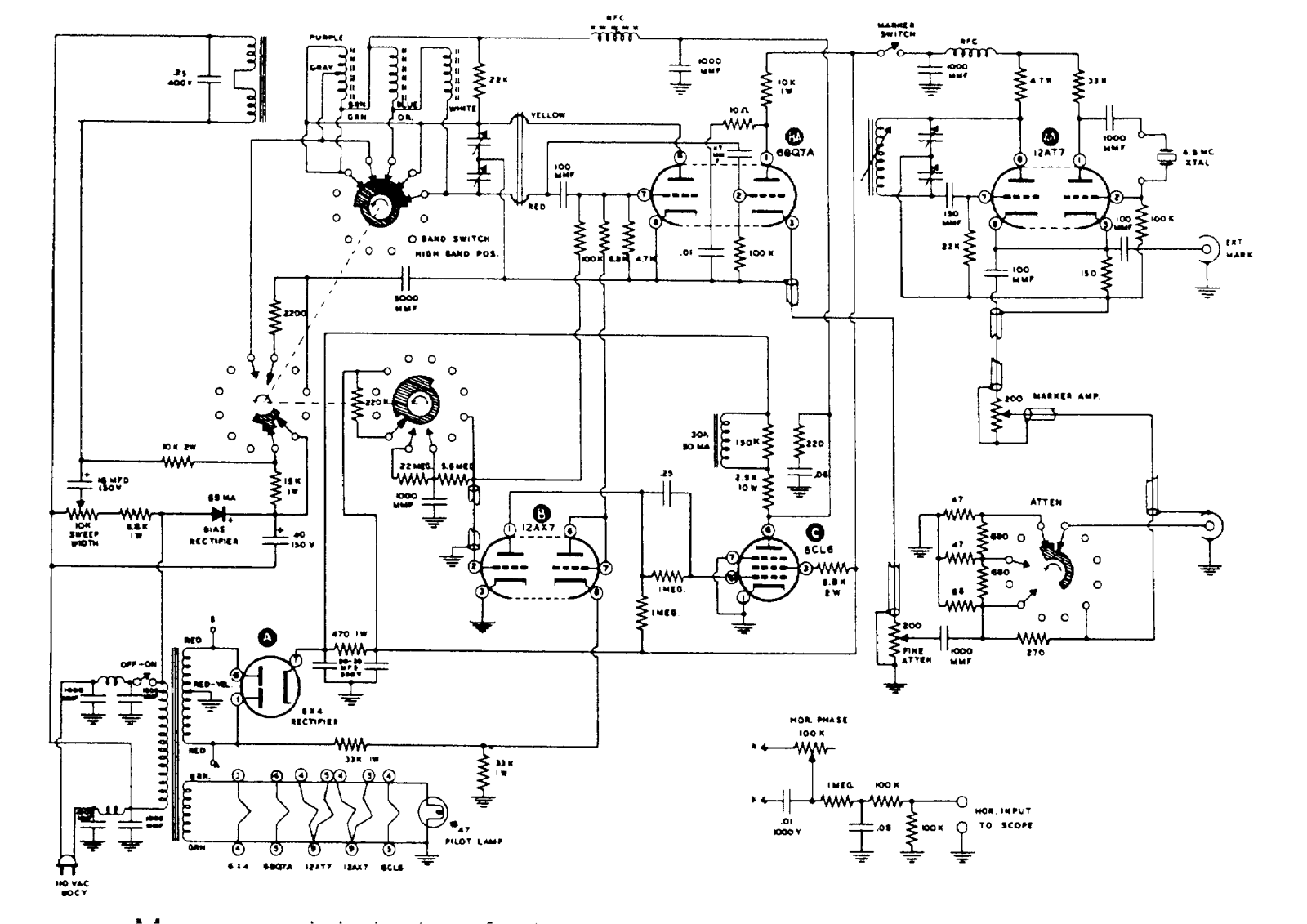 Heathkit ts 4a schematic