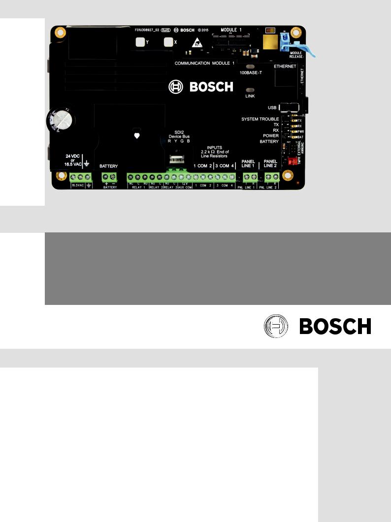 Bosch B465, B465-MR-120WI, B465-MR-1640, B465-MRC-120WI, B465-MRC-1640 Installation Manual