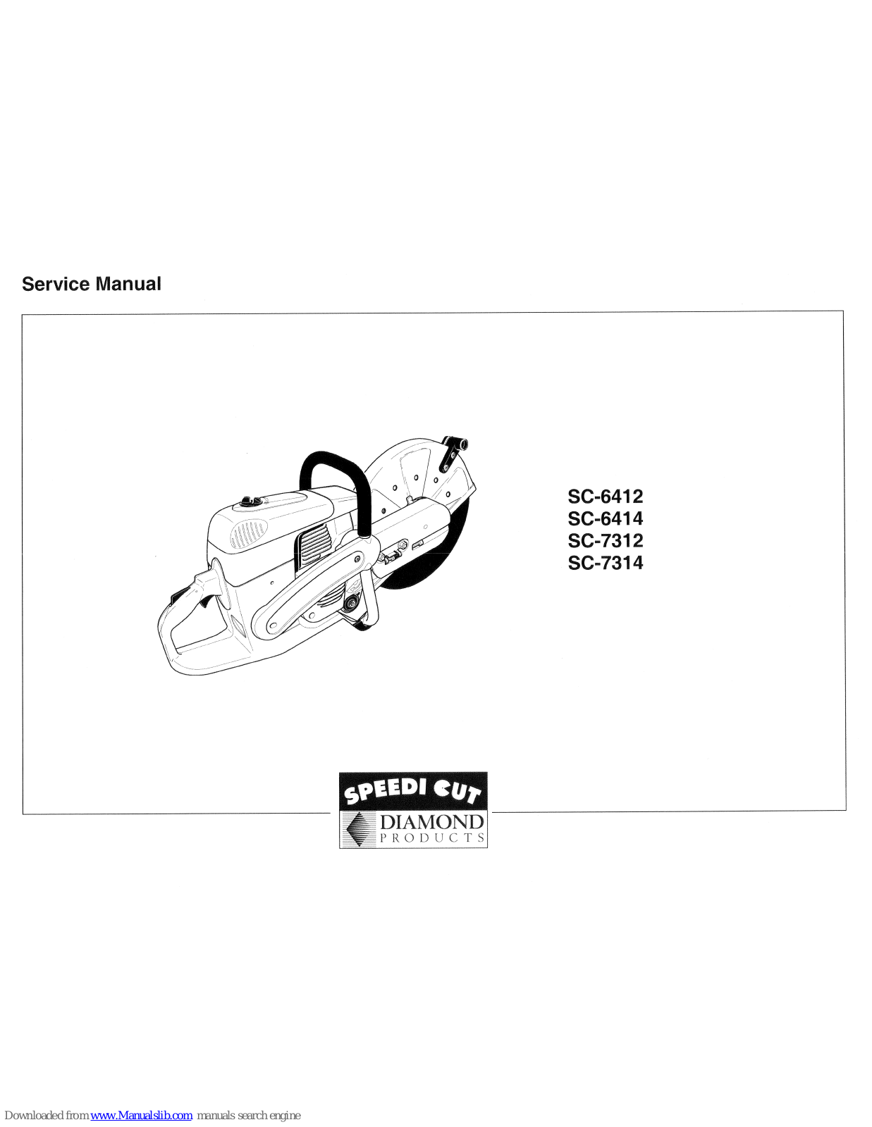 Diamond SC-6412, SC-6414, SC-7314, SC-7312 Service Manual