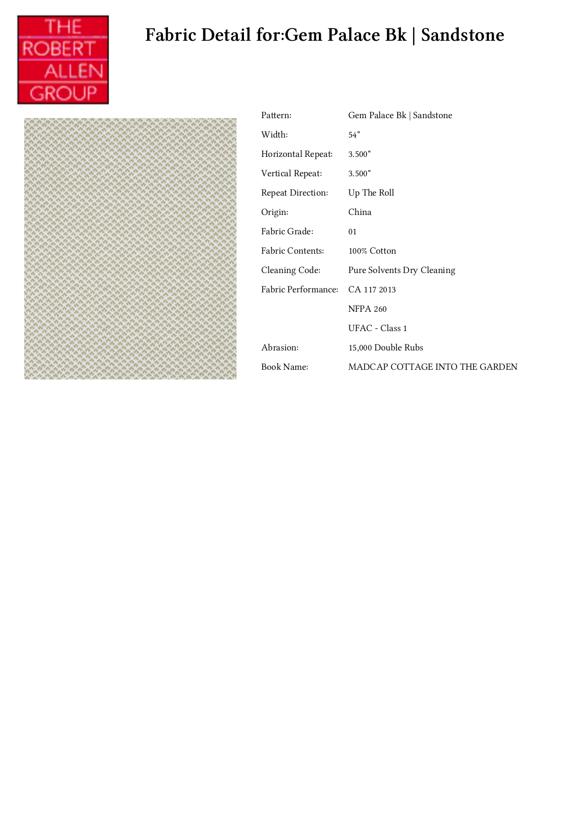 Robert Allen RALF1409 Specifications - ManualMachine.com