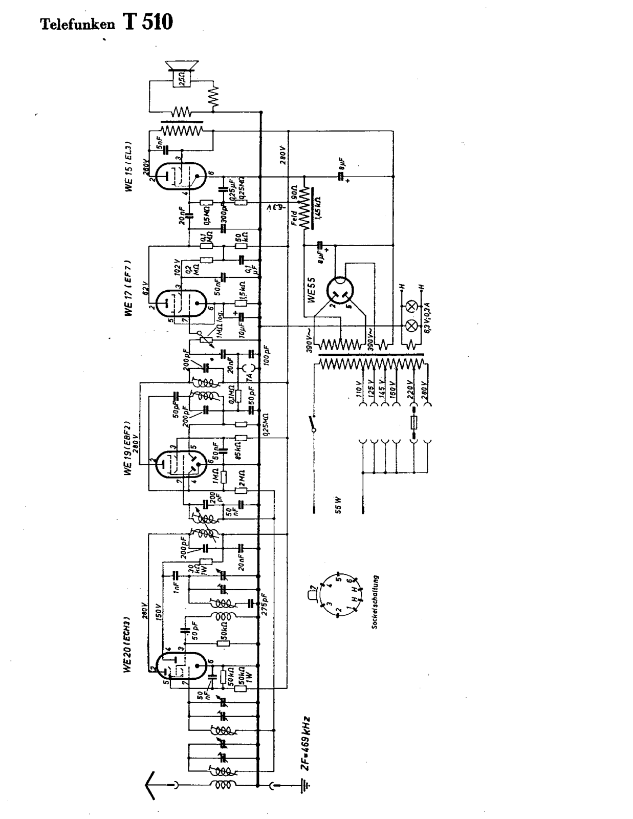 Telefunken 510 Cirquit Diagram