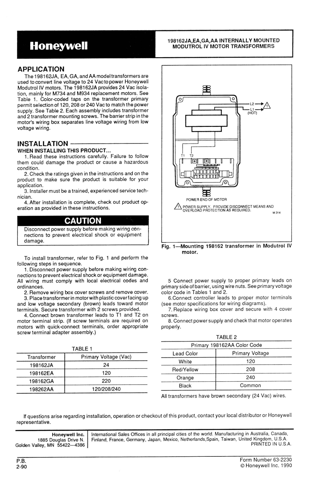 Greenheck 198162AA User Manual