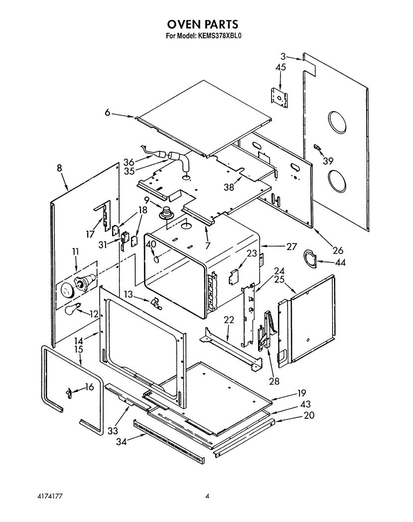 KitchenAid KEMS378XWH0 Parts List