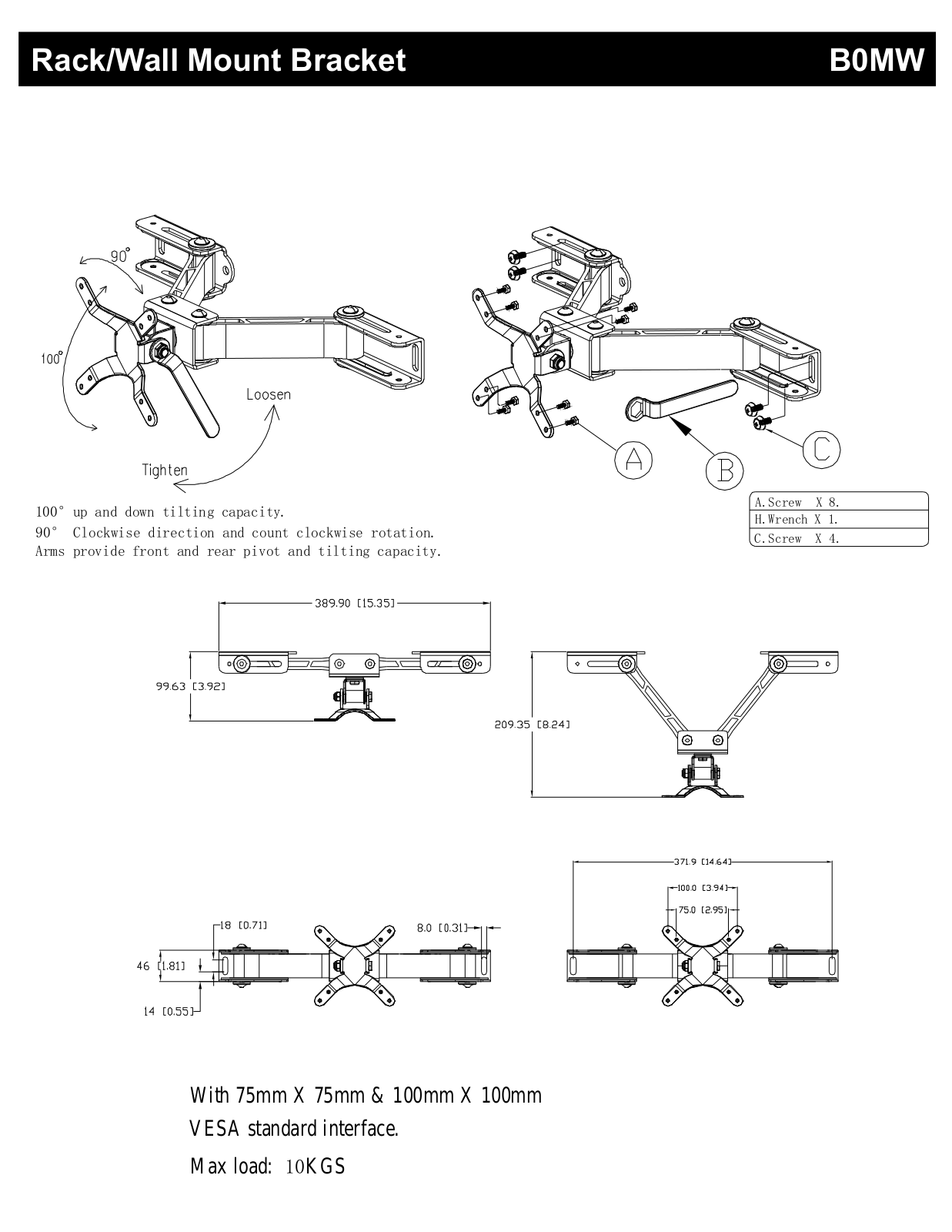 COP-USA B0MW Specsheet