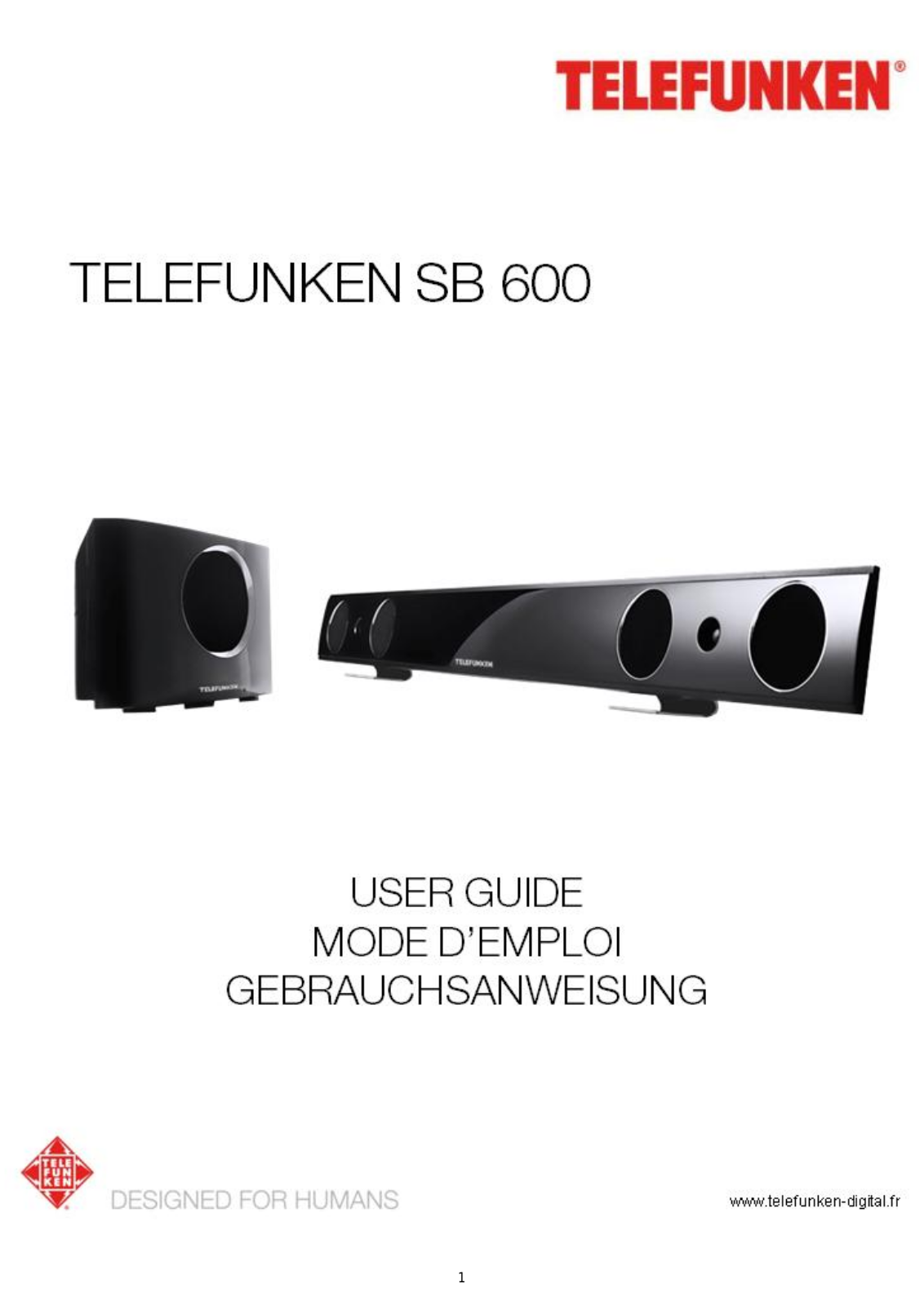 Telefunken SB 600 User Manual