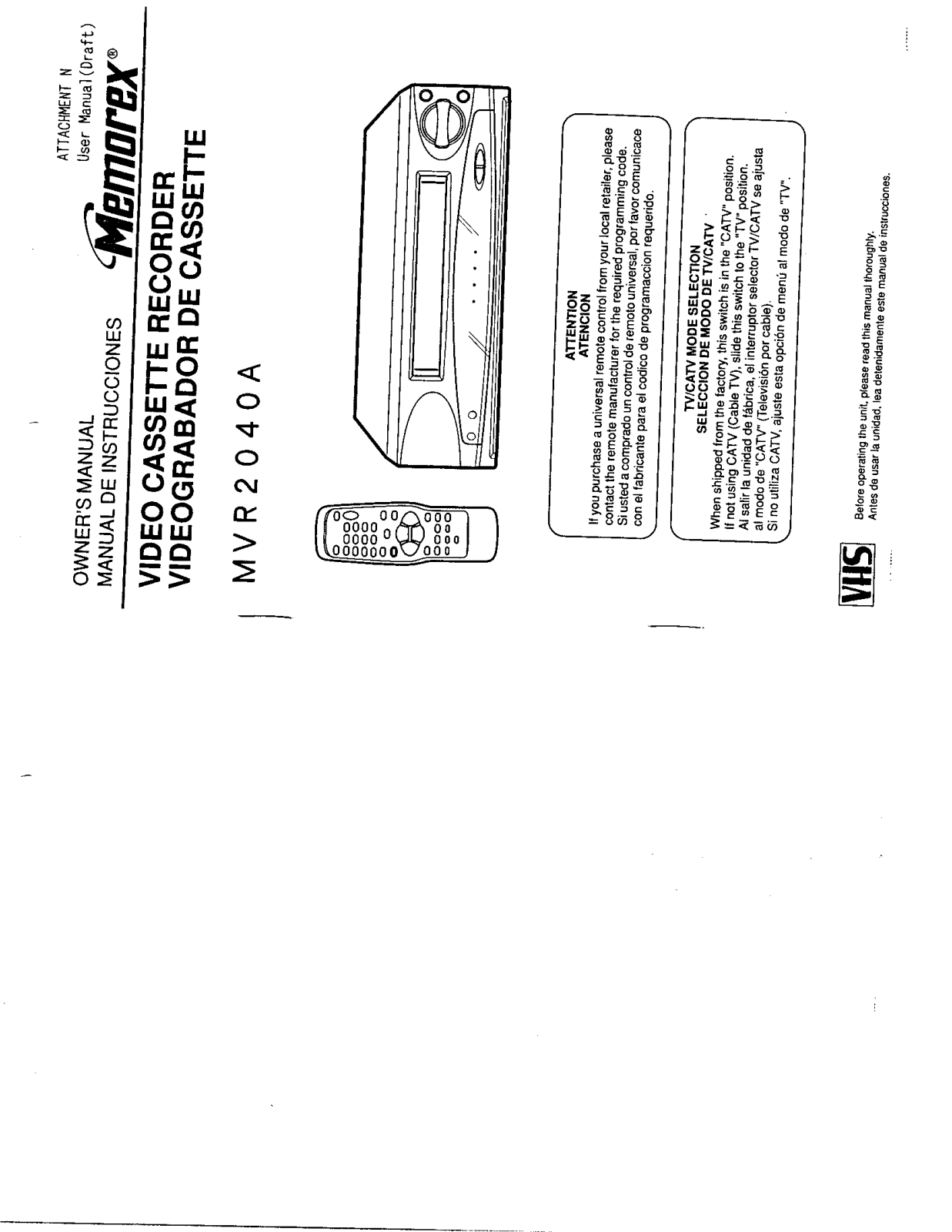 ORION ELECTRIC M4C8B User Manual