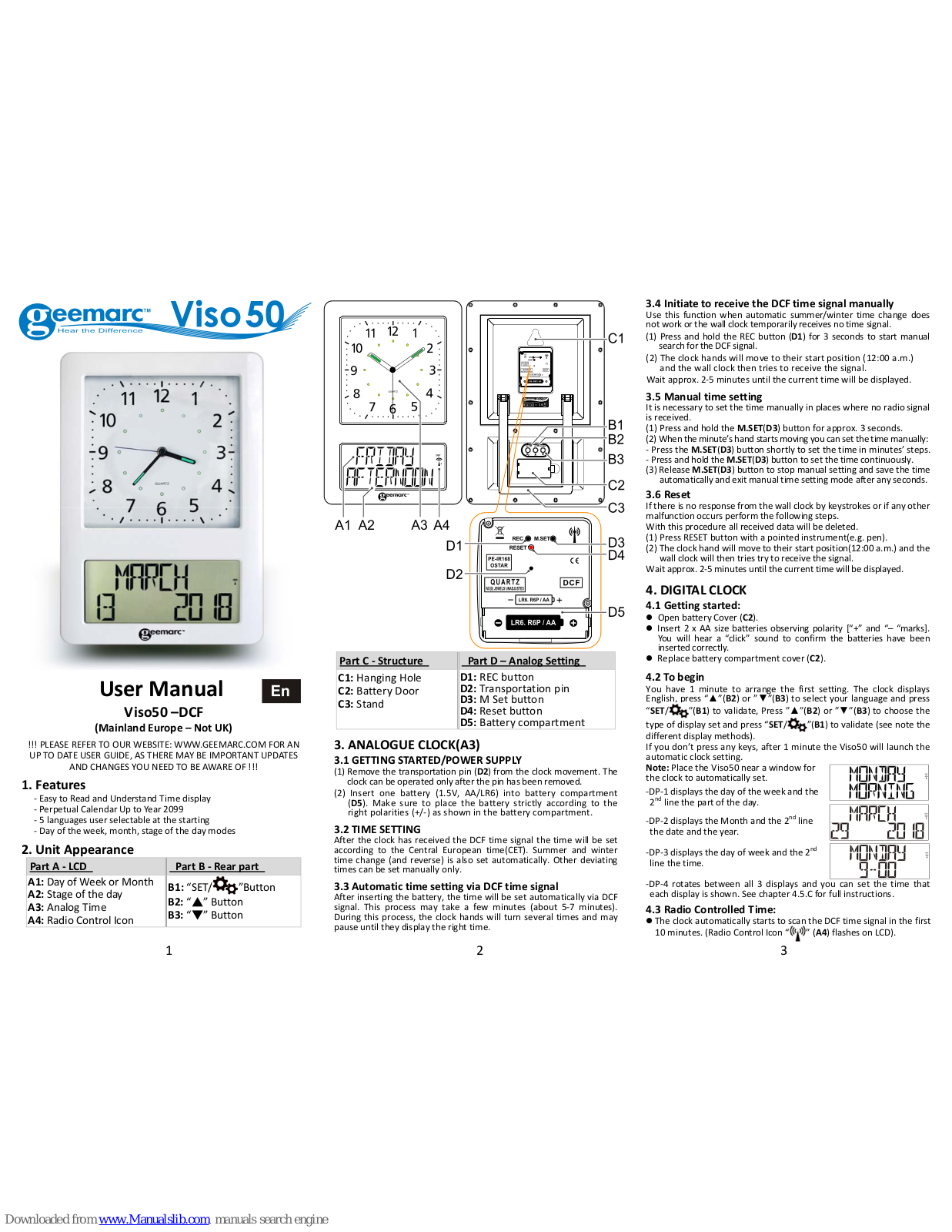 Geemarc Viso 50 User Manual