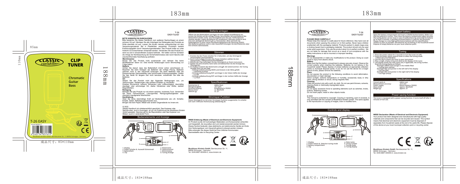 Rocktile T26 Operating instructions / manual - ManualMachine.com