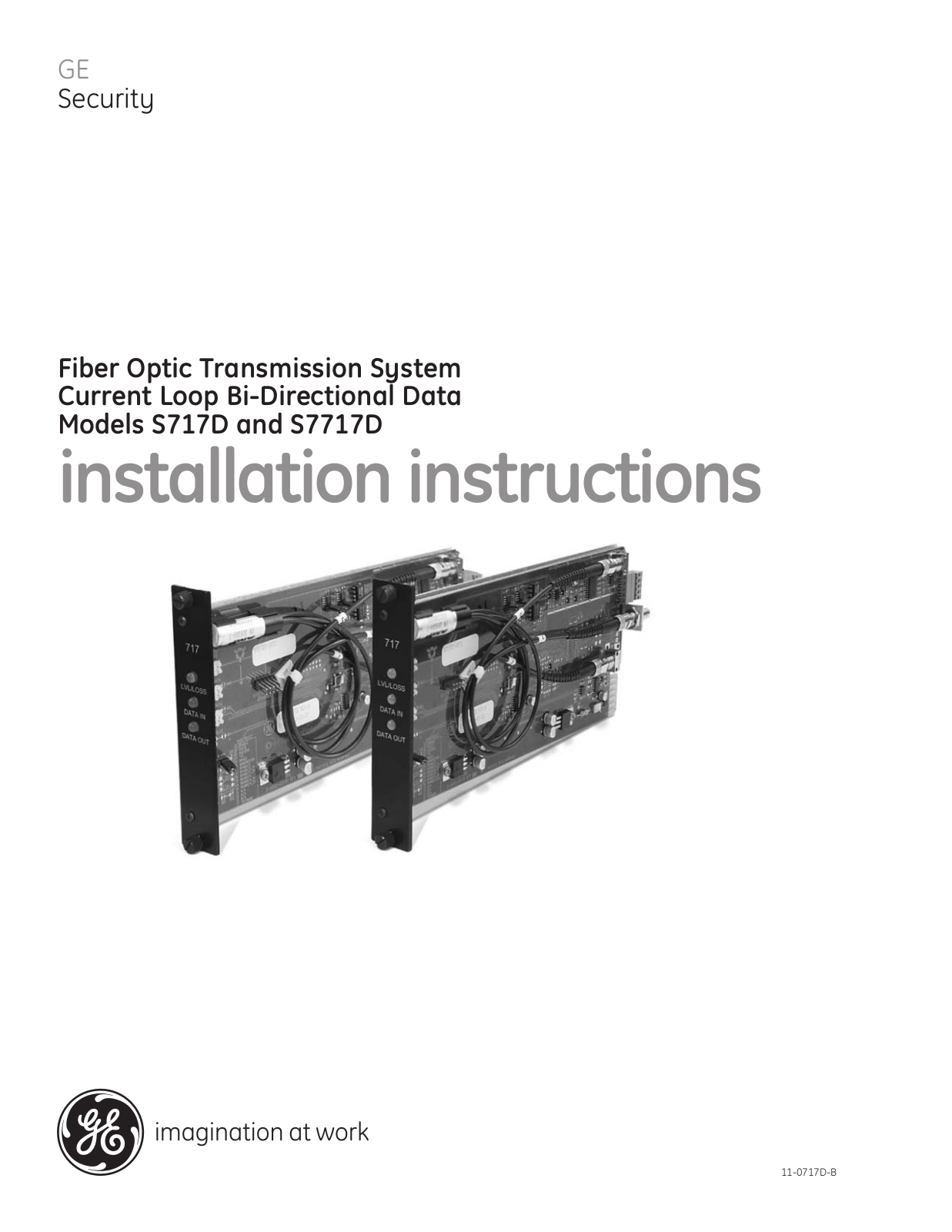 GE Security S7717DR-RFC1, S7717DR-RST1, S7717DT-RFC1, S7717DT-RST1, S7717D-RFC2 User Manual