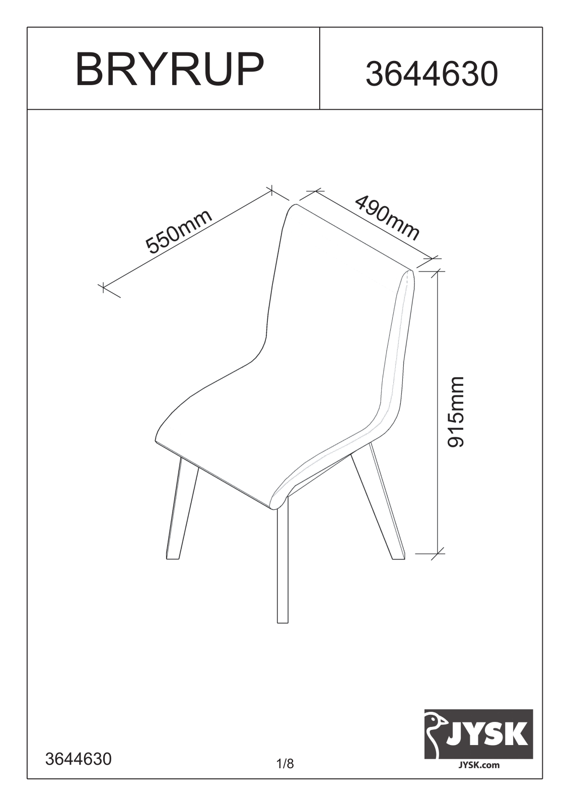 JYSK Bryrup User Manual