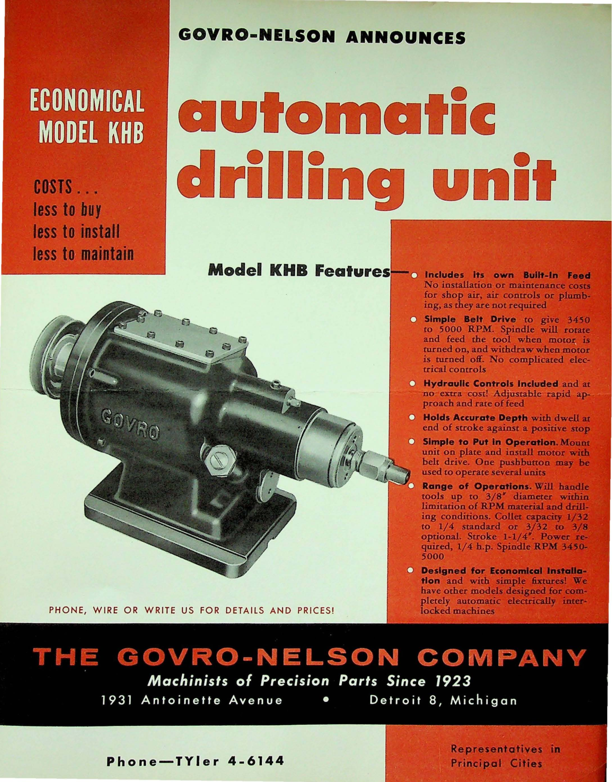 Govro-Nelson Automatic Drilling Unit Accessories - ManualMachine.com