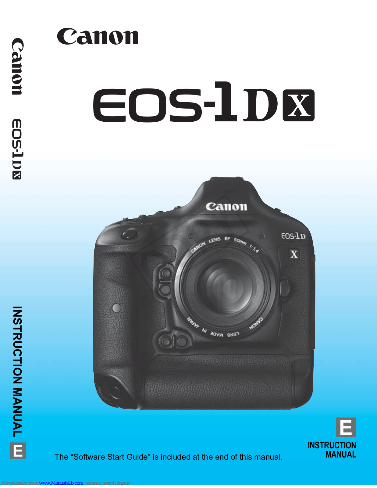 Canon GP series, EOS-1 D X Owner's Manual