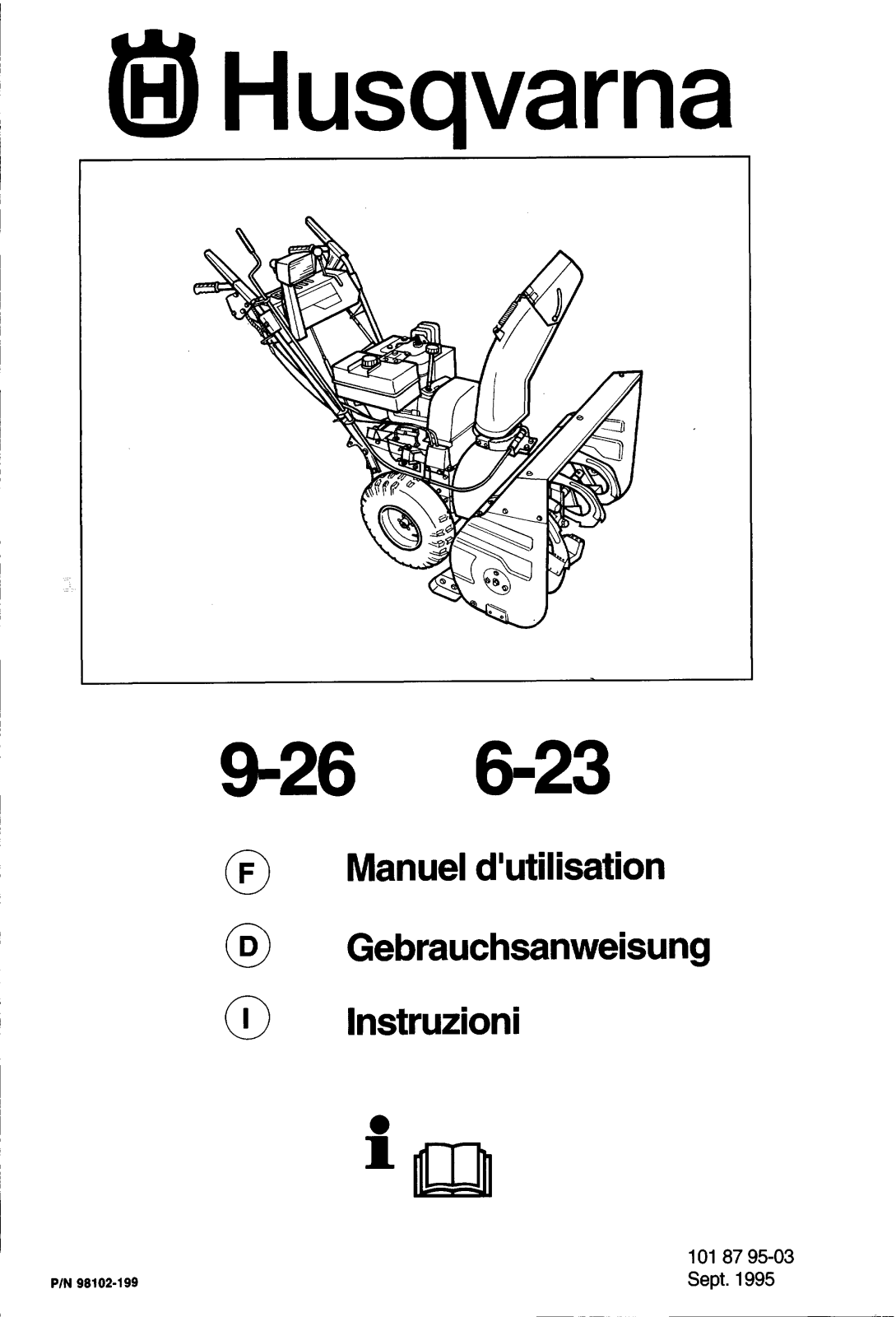 Husqvarna 6-23, 9-26 User Manual