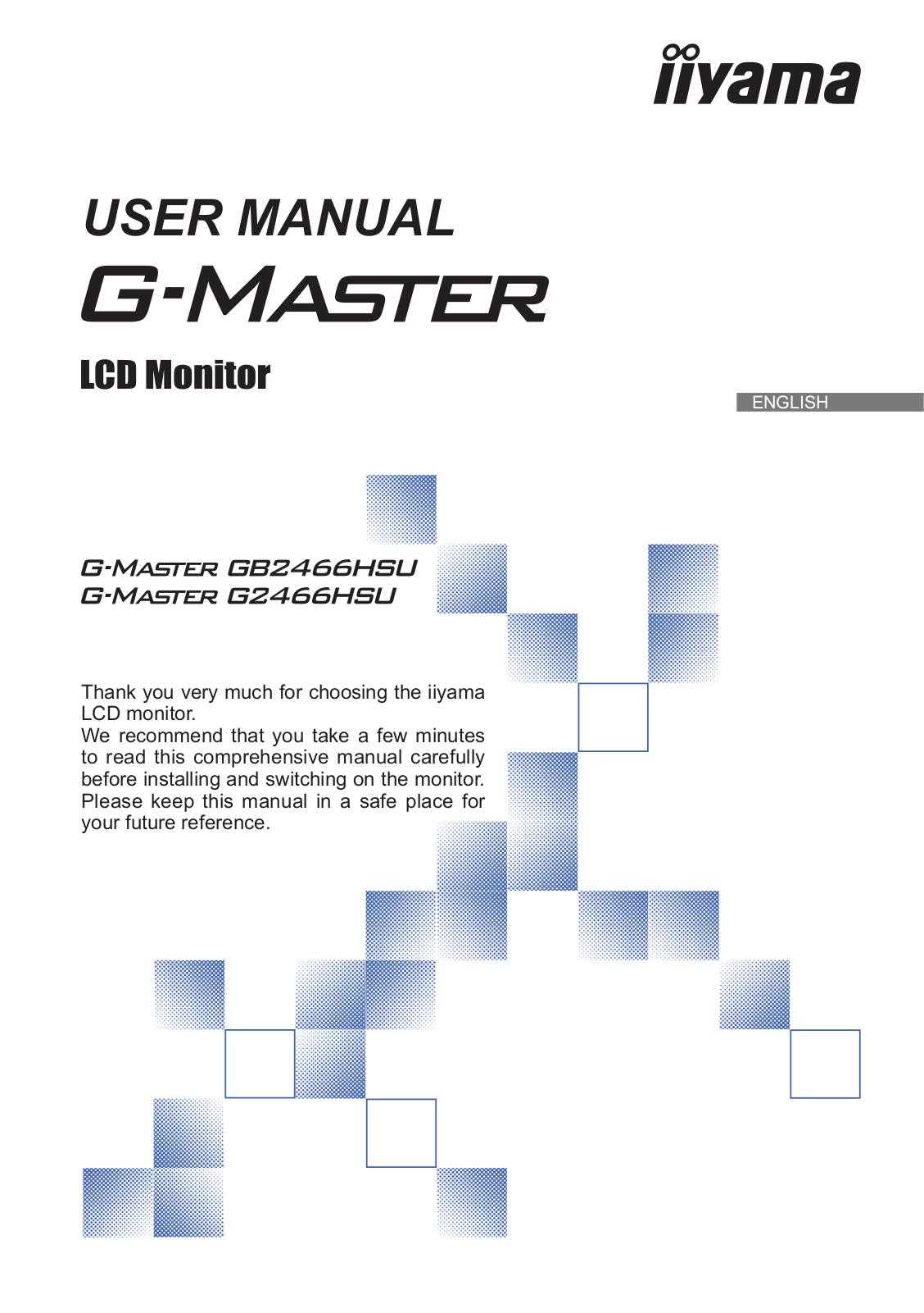 iiyama G-Master GB2466HSU-B1 operation manual