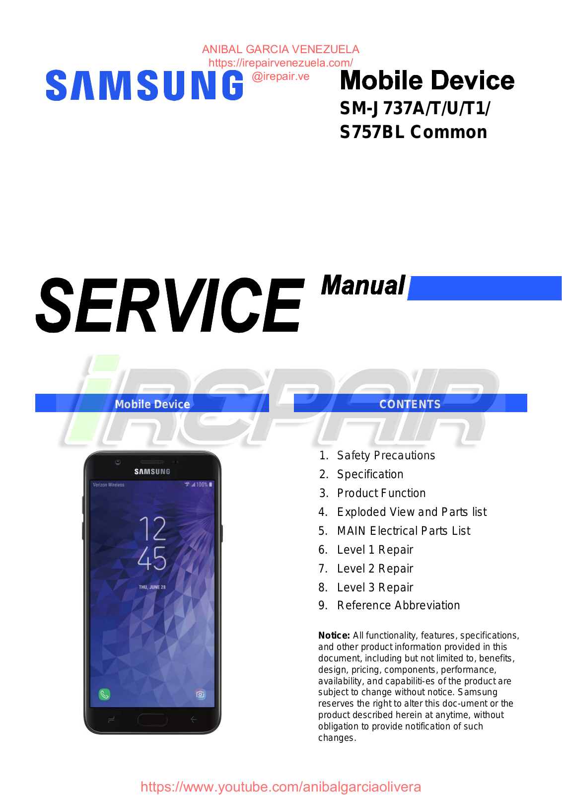 SAMSUNG SM-J737T1_manual Service and repair manual