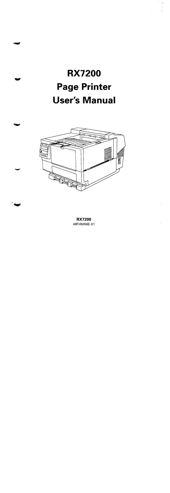 Fujitsu RX7200 User Manual