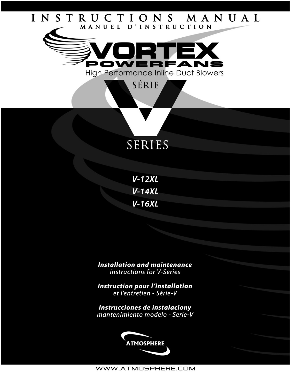 Vortex Powerfan v16xl-A User Manual