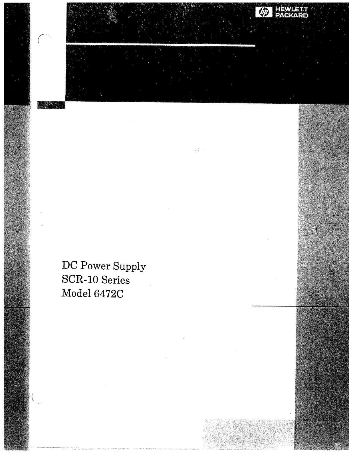 HP (Hewlett-Packard) 6472C User Manual