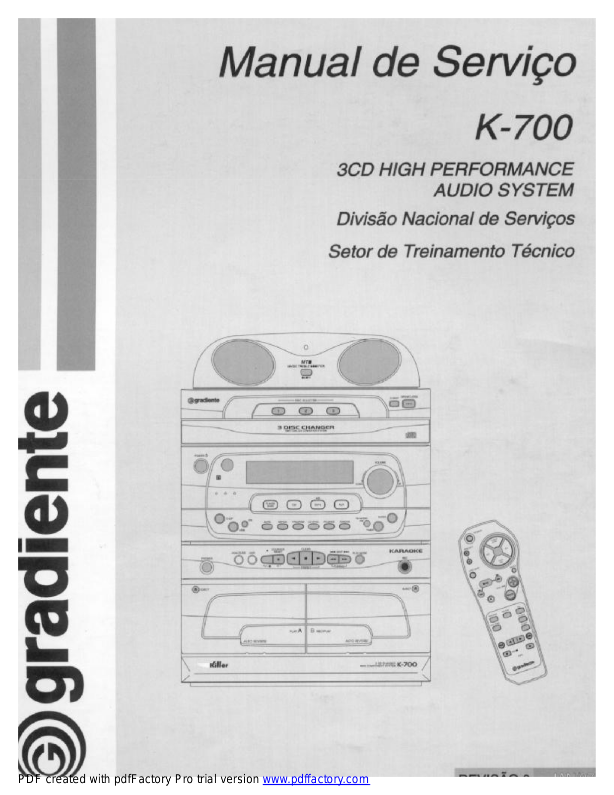 Gradiente K700 Schematic