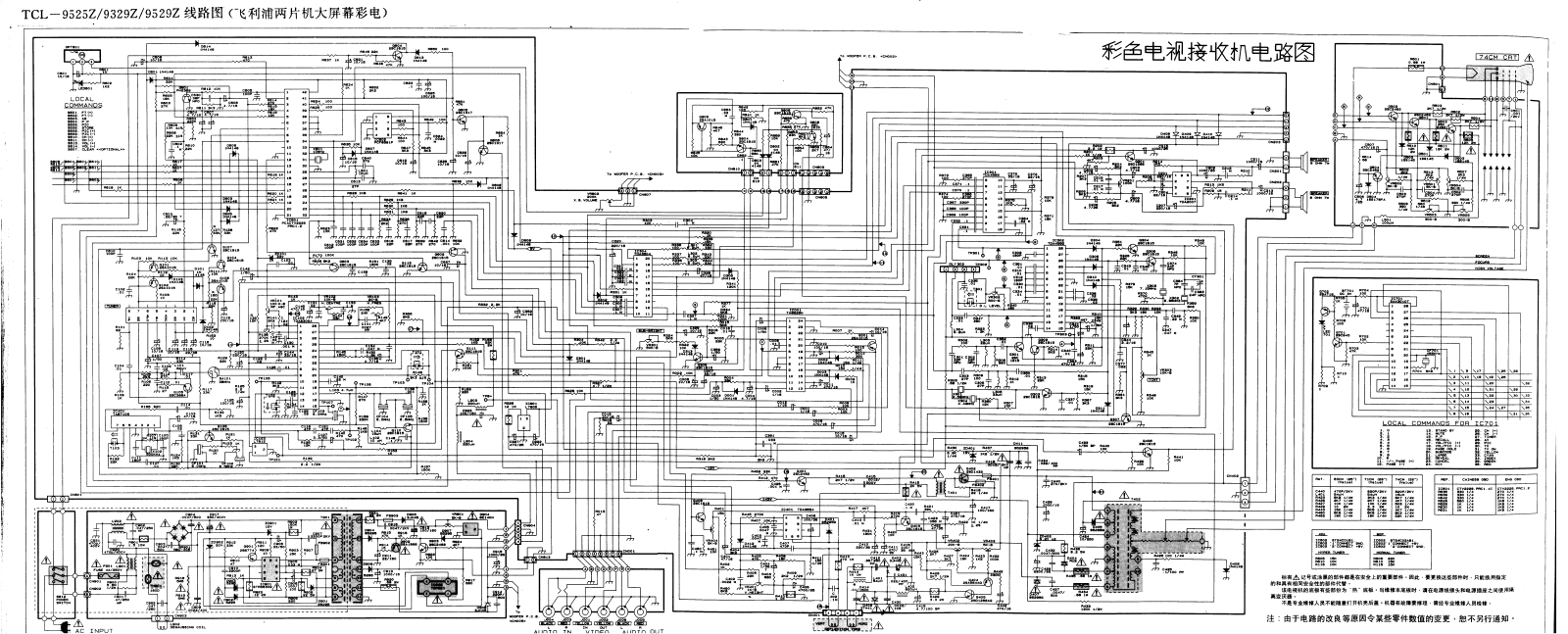 TCL 9525Z Schematic