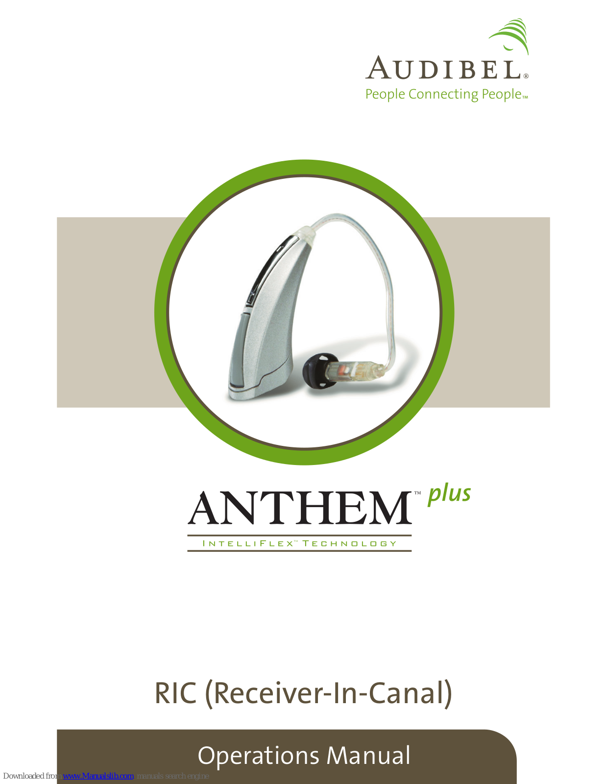 Audibel Anthem Plus Operation Manual - ManualMachine.com