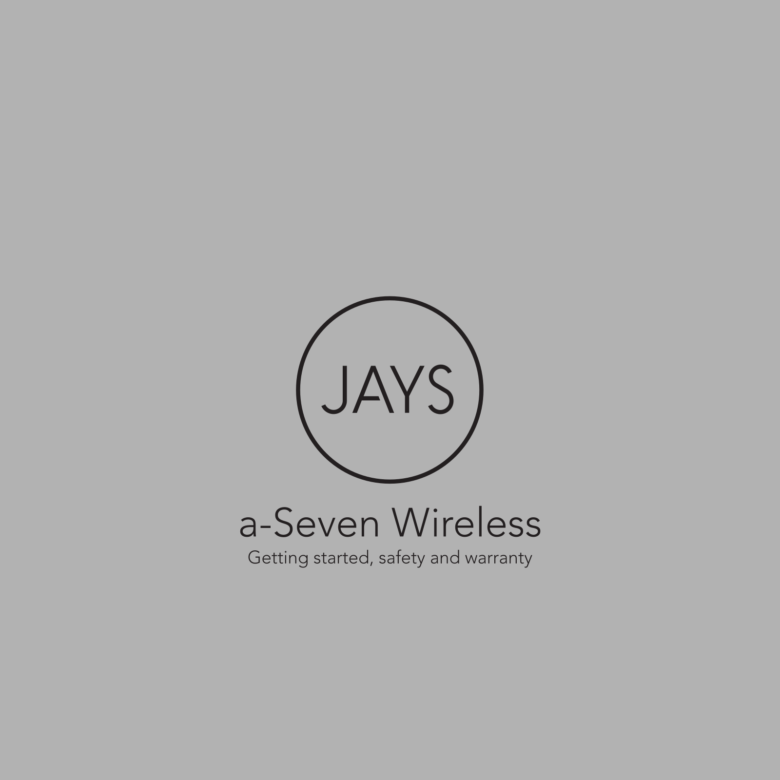 Jays a-Seven wireless User Manual