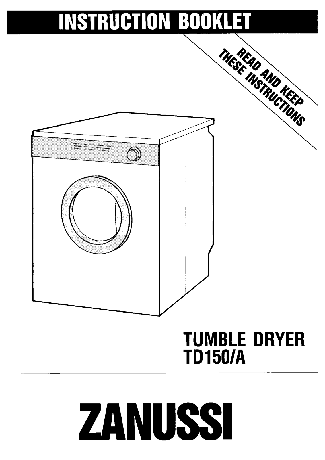 Zanussi TD150 User Manual